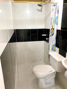 Koupelna v ubytování Hotel Paso Realce