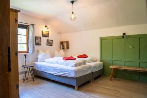 Posteľ alebo postele v izbe v ubytovaní Haus Grieta