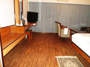 TV a/nebo společenská místnost v ubytování Hotel Sindhuri Park