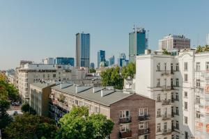 Výhľad na mesto Varšava alebo výhľad na mesto priamo z apartmánu