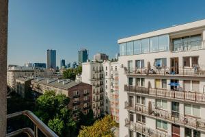 Výhľad na mesto Varšava alebo výhľad na mesto priamo z apartmánu