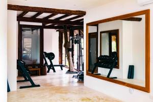 Gimnasio o equipamiento deportivo en Cabanas Tulum- Beach Hotel & Spa