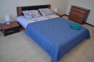  Кровать или кровати в номере Standard Brusnika Apartments Yasenevo 