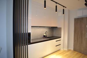 Kuchyňa alebo kuchynka v ubytovaní Apartamenty DK9 Promenada Gwiazd 14
