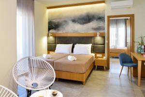 Postel nebo postele na pokoji v ubytování Elia Kalamaki Hotel + 37 fotografií