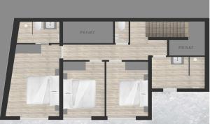 Půdorys ubytování RIDERS Suite