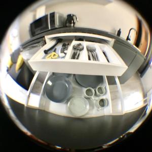 Kuchyň nebo kuchyňský kout v ubytování Apartamenty Długa 6
