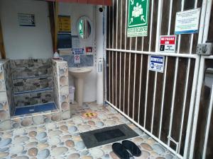 Um banheiro em Posada San Nicolas