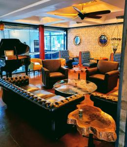 A seating area at The Clarendon Hotel and Spa