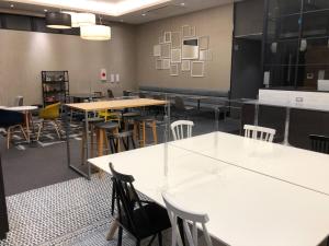 Restoran või mõni muu söögikoht majutusasutuses Hotel M's Plus Shijo Omiya