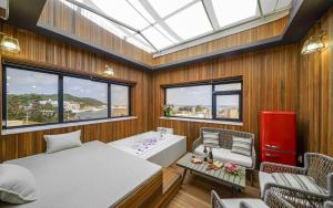 Posezení v ubytování GijangYeonhwari No,25 Hotel