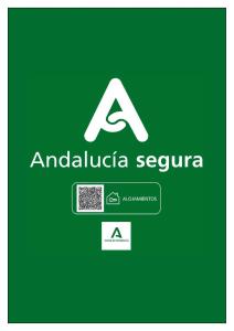 
a green and white sign on a green and white sign at Sol Almería in Almería
