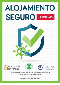 Certifikát, ocenenie alebo iný dokument vystavený v ubytovaní Hotel Sol Almería
