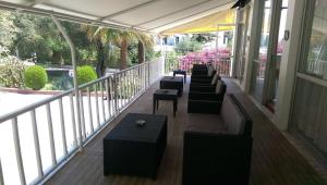A balcony or terrace at Tina Hotel