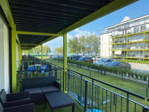 Balkón alebo terasa v ubytovaní MyFlat B-Lake Silver Apartment