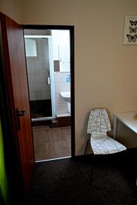 Koupelna v ubytování Hostel U Sv. Štěpána