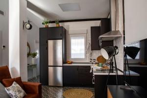 Kuchnia lub aneks kuchenny w obiekcie Apartamentos Rurales Helechosa, Las Tres Peñas