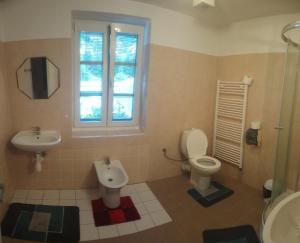 Koupelna v ubytování Penzion Měšťanský Dům