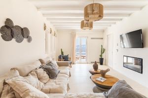 Posezení v ubytování Villa Veneta Mykonos