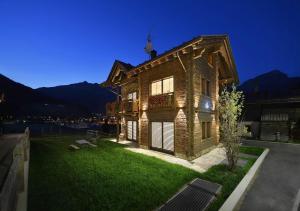 a large building with a large window on the side of it at Appartamenti Astra in Livigno