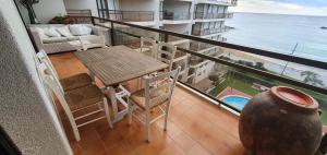 Balkón nebo terasa v ubytování Apartamento en primera linea de mar - Sant Antoni de Calonge