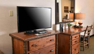 TV a/nebo společenská místnost v ubytování Boarders Inn & Suites by Cobblestone Hotels in Waukon