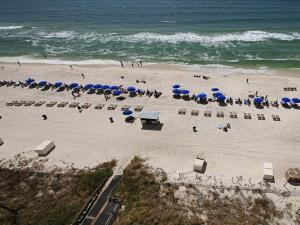 巴拿马城海滩Celadon Beach的海滩上设有遮阳伞和桌椅,还有海洋 更多31张照片