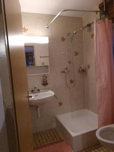 Koupelna v ubytování Gemmi apartment Inden Leukerbad