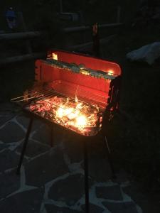 Grillaðstaða í boði fyrir gesti í íbúðinni