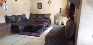 Posezení v ubytování La Kasbah d'Ouzoud