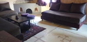 Posezení v ubytování La Kasbah d'Ouzoud
