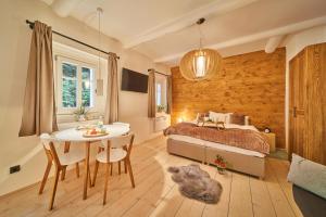 Postel nebo postele na pokoji v ubytování Apartmány CHALLUPA