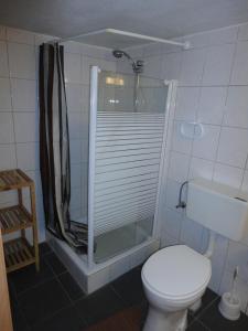 Koupelna v ubytování Haus Wangen
