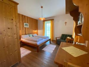 Cama o camas de una habitación en Kürbishof Gartner