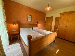Cama o camas de una habitación en Kürbishof Gartner