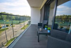 Balkón alebo terasa v ubytovaní HelApart - NATURALnie, że Hel
