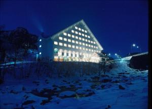 Mount View Hotel v zimě