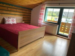 Posteľ alebo postele v izbe v ubytovaní Apartmán Elenka
