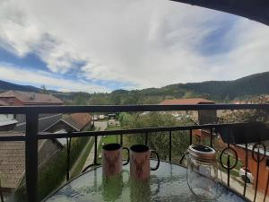 Nespecifikovaný výhled na hory nebo výhled na hory při pohledu z apartmánu