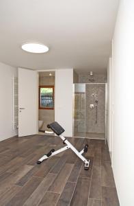 Fitnes oz. oprema za telovadbo v nastanitvi Apartment Jurijana - New 4-Bedroom Triplex with Sauna & Garden