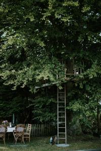 Vonkajšia záhrada v ubytovaní Treehouse escape