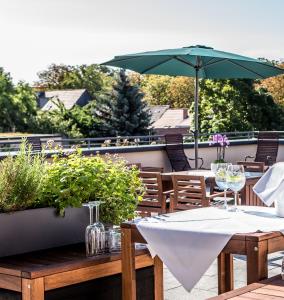 Balkón nebo terasa v ubytování Seehotel Rheinsberg