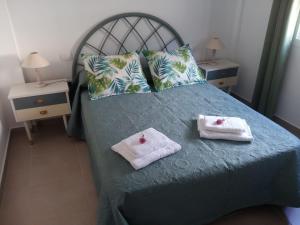 A bed or beds in a room at Vivienda vacacional La Graja