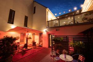 Balkón nebo terasa v ubytování Wine & Wellness hotel Besední dům