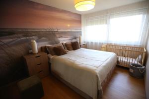 Кровать или кровати в номере Park View Apartment