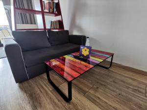 Svetainės erdvė apgyvendinimo įstaigoje 1-Zimmer Appartement in Hannover/Bemerode