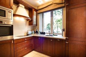 Kuchyňa alebo kuchynka v ubytovaní Plac Zbawiciela Elegant Apartment