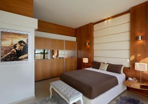 Cama o camas de una habitación en Karvouno Villas