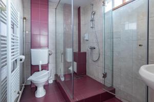 Koupelna v ubytování Hotel Bordeaux + 37 fotografií