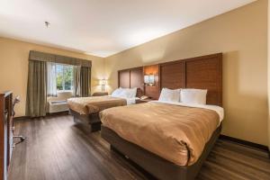 Una cama o camas en una habitación de Quality Inn & Suites Hendersonville - Flat Rock